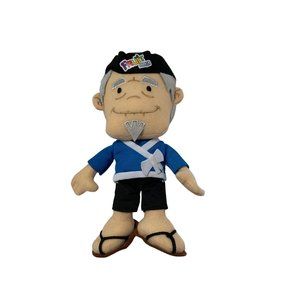 Fruit Ninja Plush Stuffed Doll Toy Old Man Karate Half Brick 9.5 in Tall